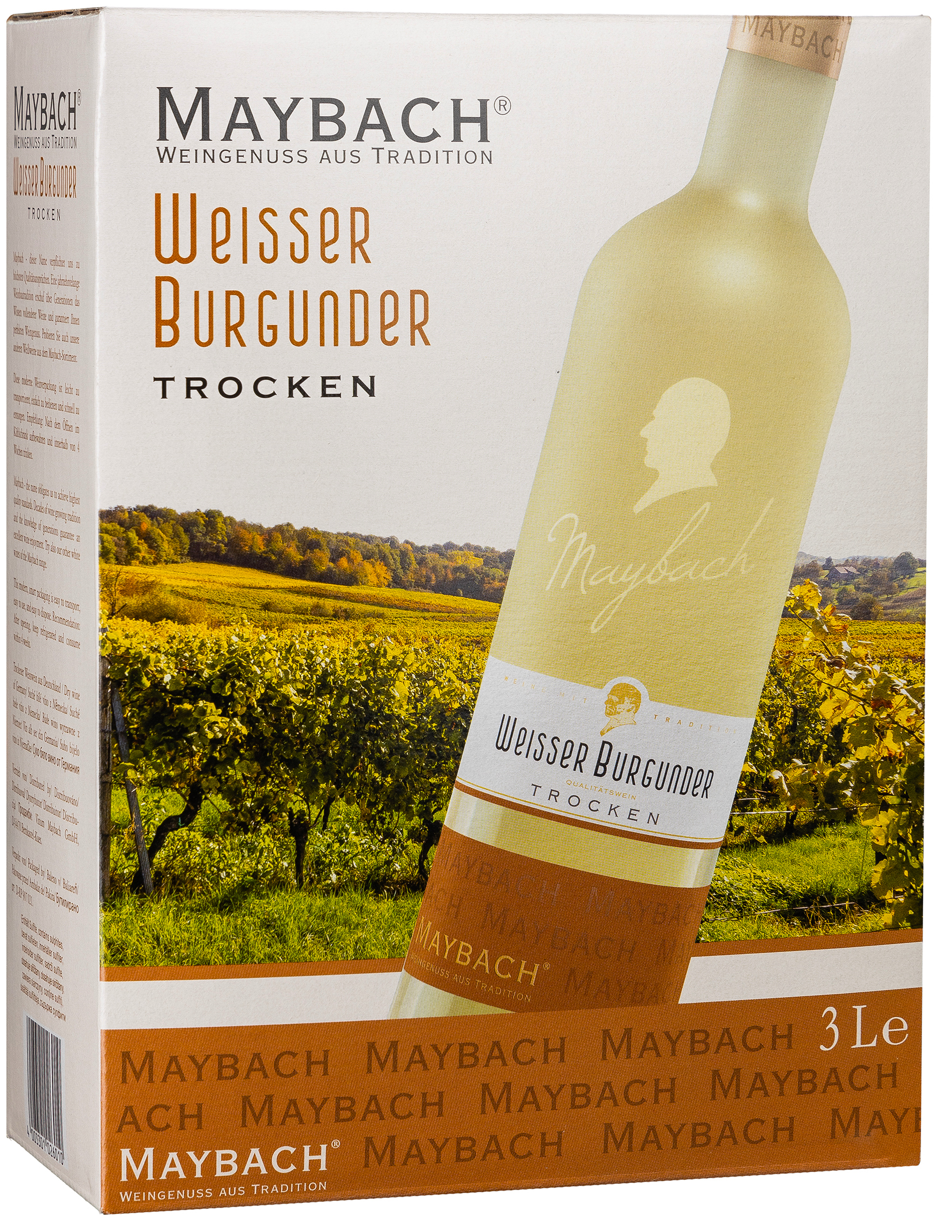 Maybach Weisser Burgunder trocken 12% vol. 3,0L