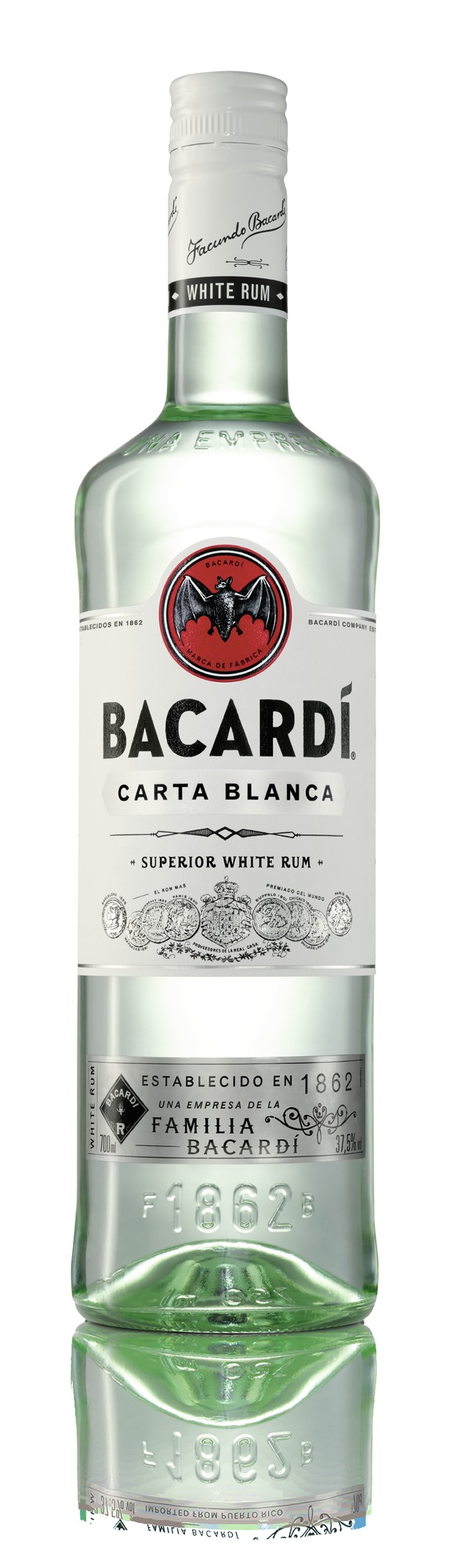Bacardi Carta Blanca 37,5%vol. 0,7 L
