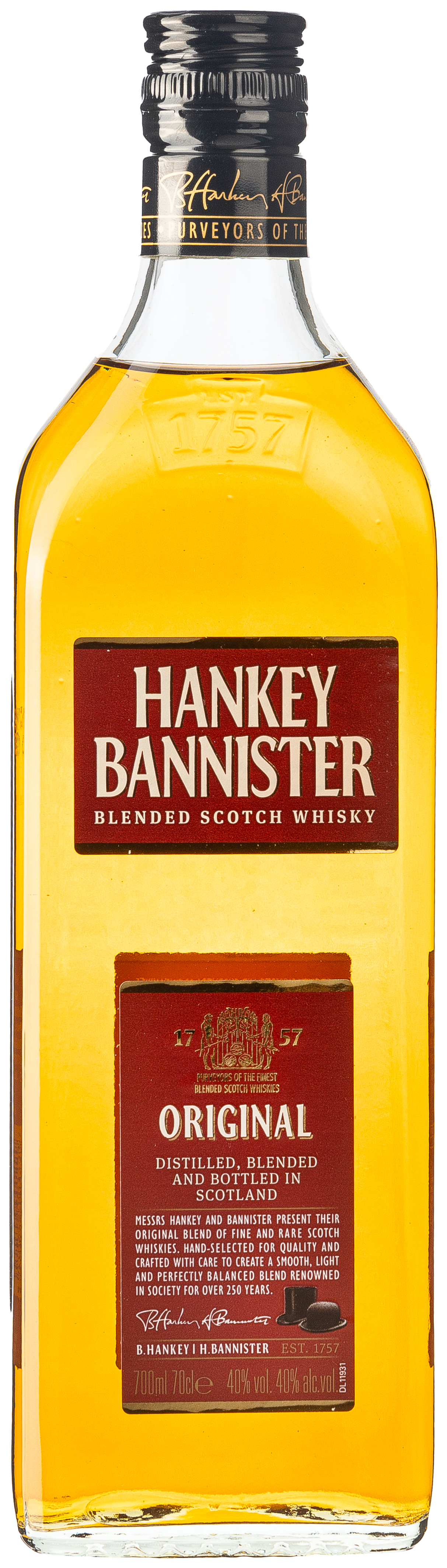 Hankey Bannister Blended Scotch Whisky 40% vol. 0,7L