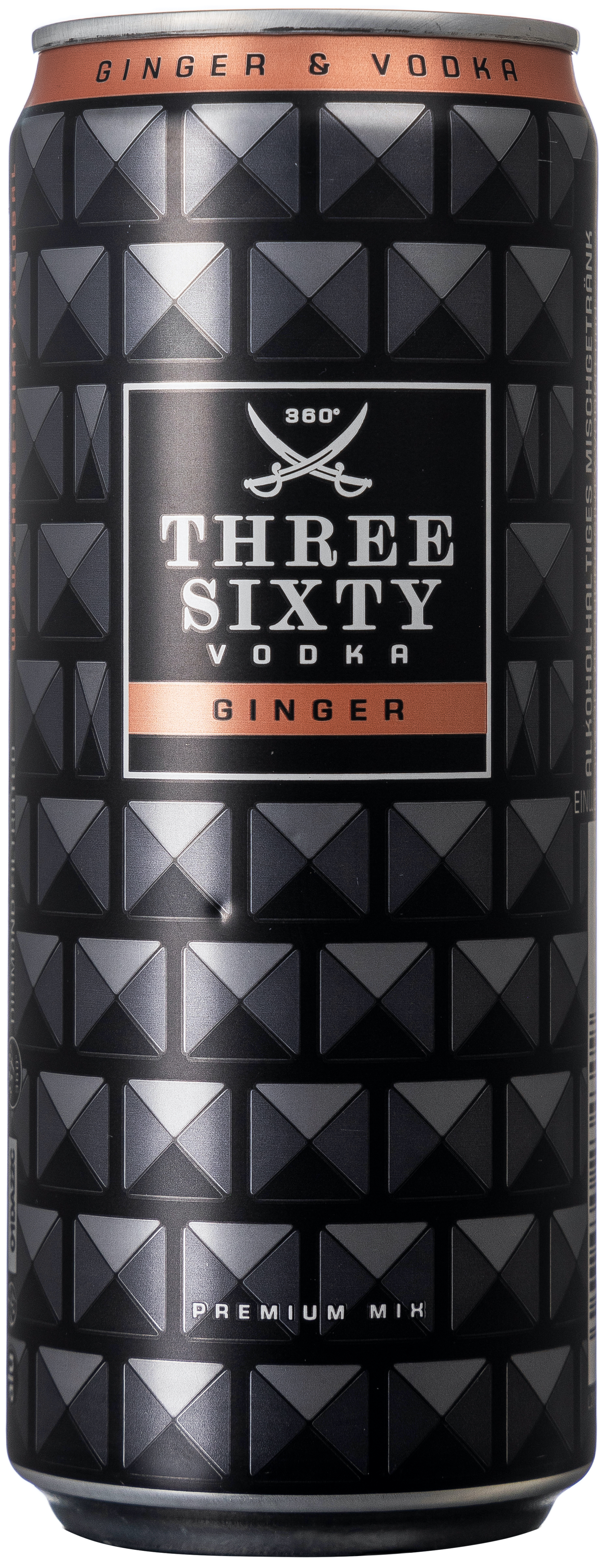 Three Sixty Vodka & Ginger 10% vol. 0,33L EINWEG 