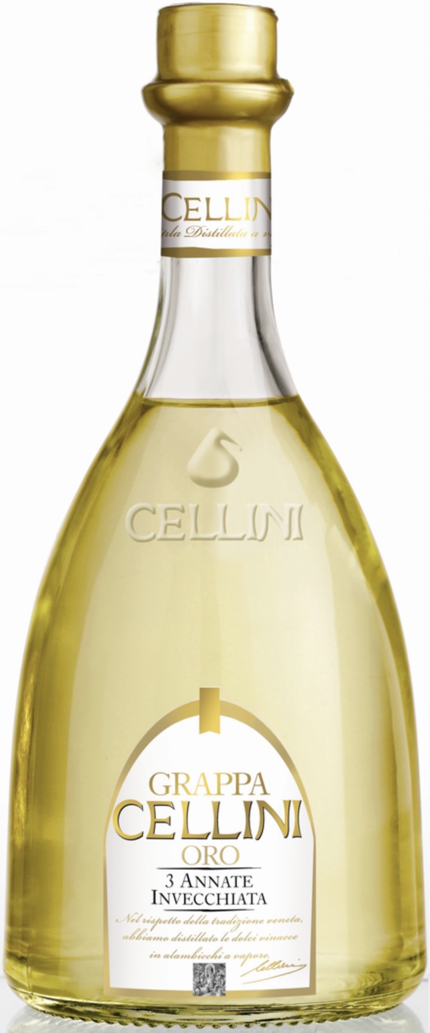 Cellini Grappa Oro 38% 0,7L