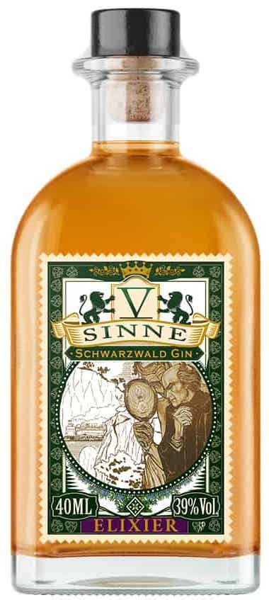 V-SINNE Gin Elixier Schwarzwald Gin 39% vol. 0,04L