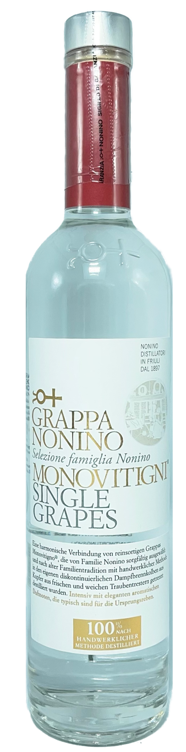 Nonino Grappa Single Grapes Monovitigni 40% vol. 0,5L