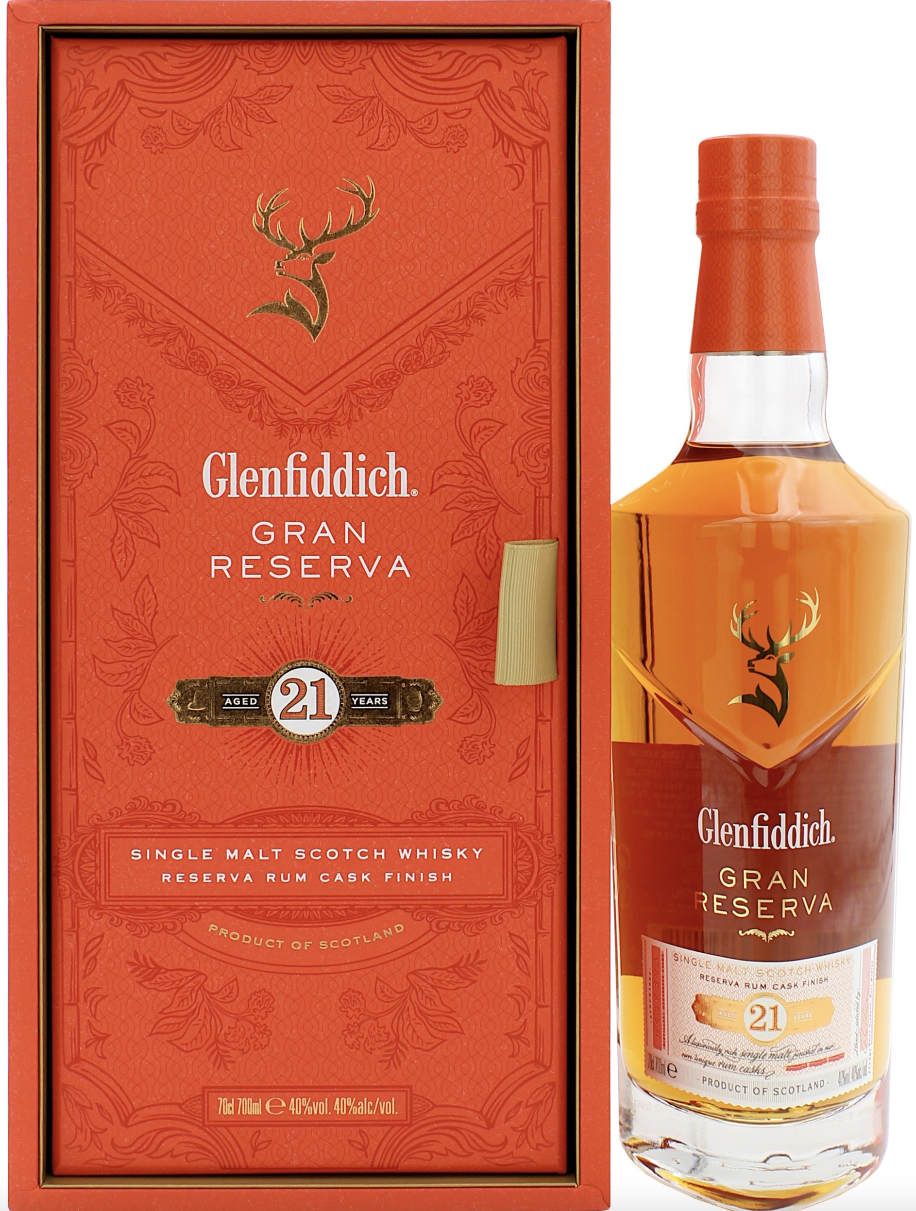 Glenfiddich Reserva Rum Cask Finish 21 Jahre 40% vol. 0,7L