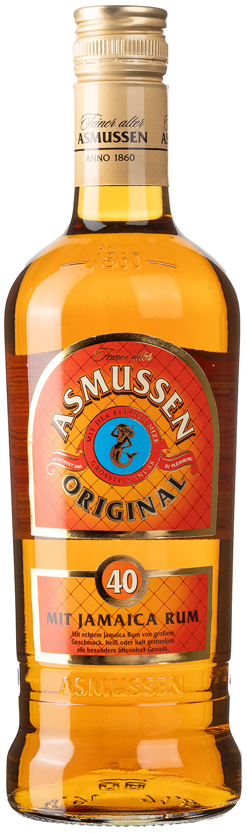 Feiner Alter Asmussen Rum 40% vol. 0,7L