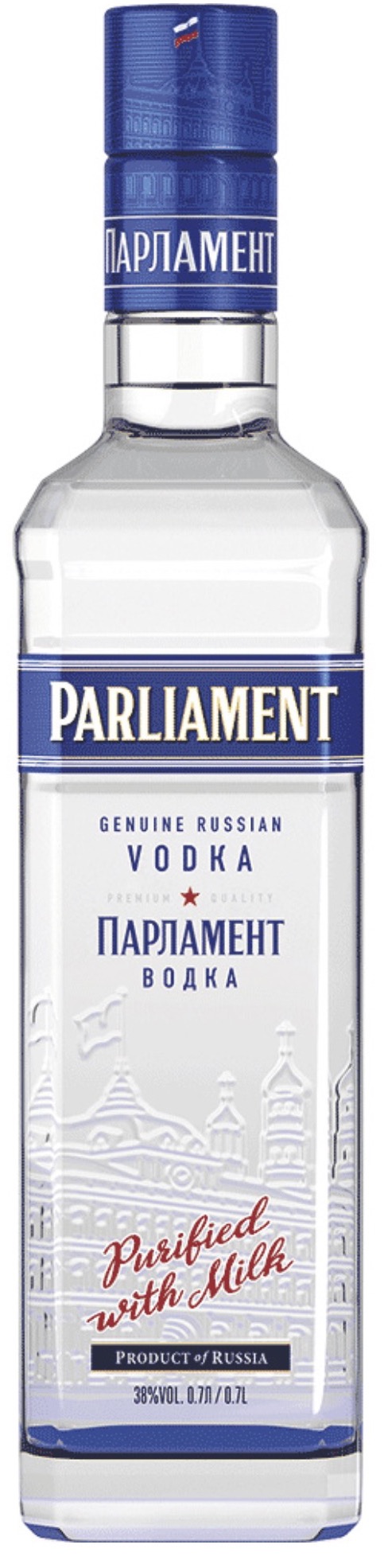 Parliament Vodka Purified with Milk Russland 38 % vol 0,7 l