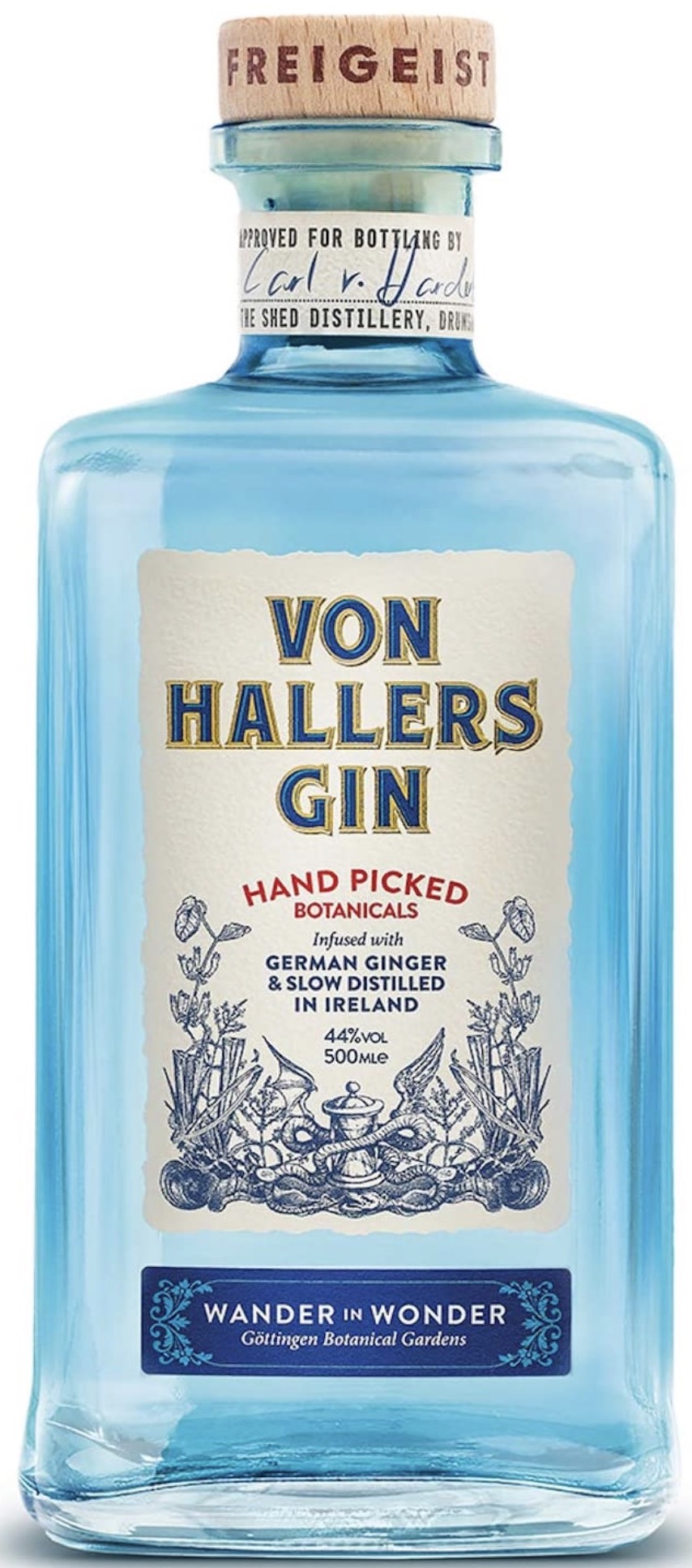 Von Hallers Gin 44% vol. 0,5L