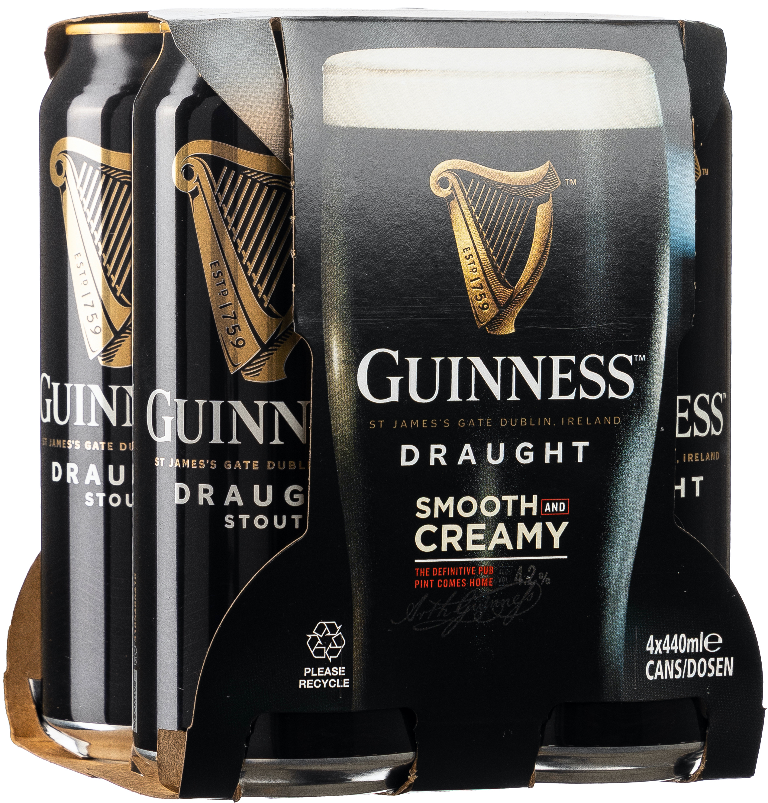 Guinness Draught 4x0,44L EINWEG