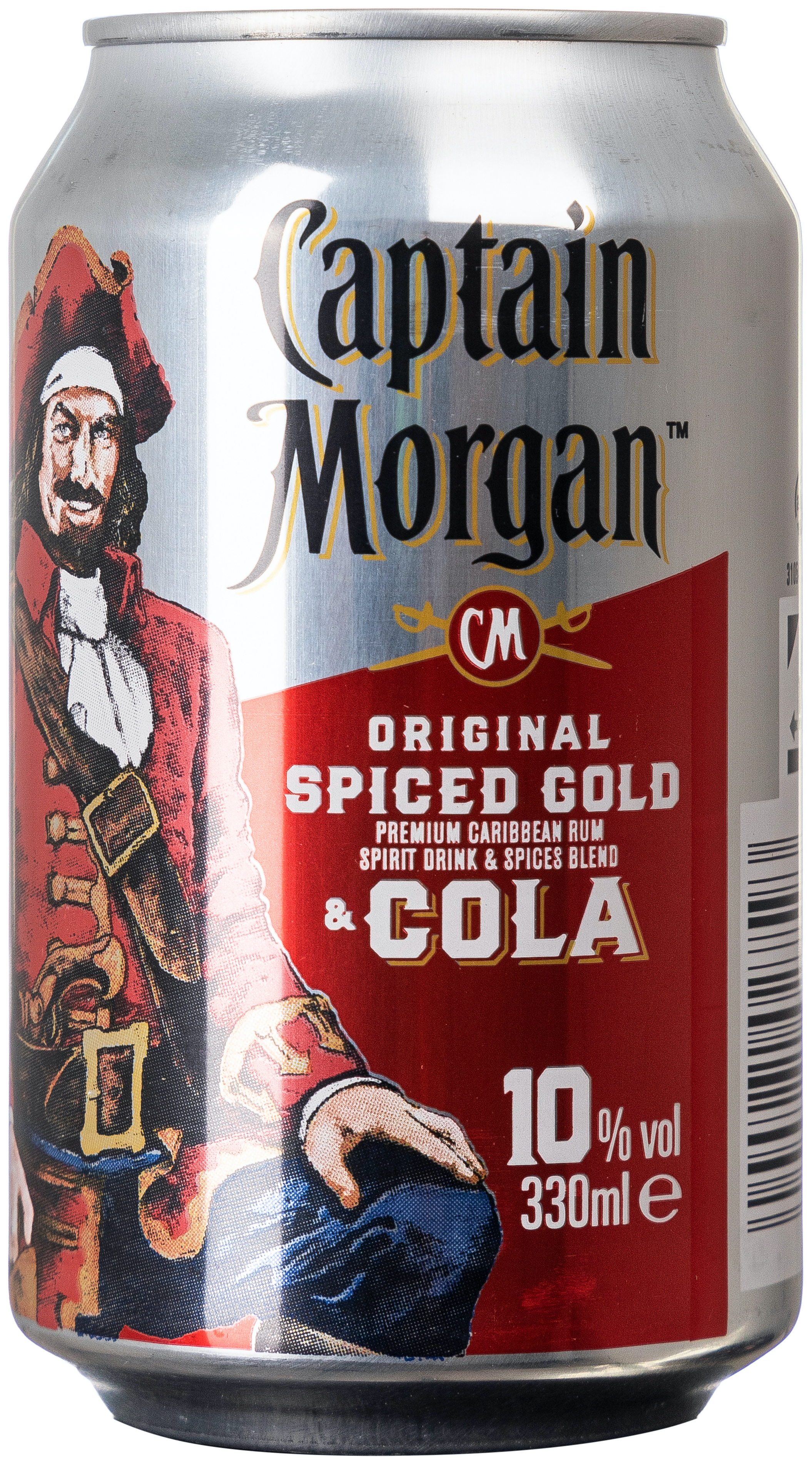 Captain Morgan Cola 10% vol. 0,33L EINWEG 