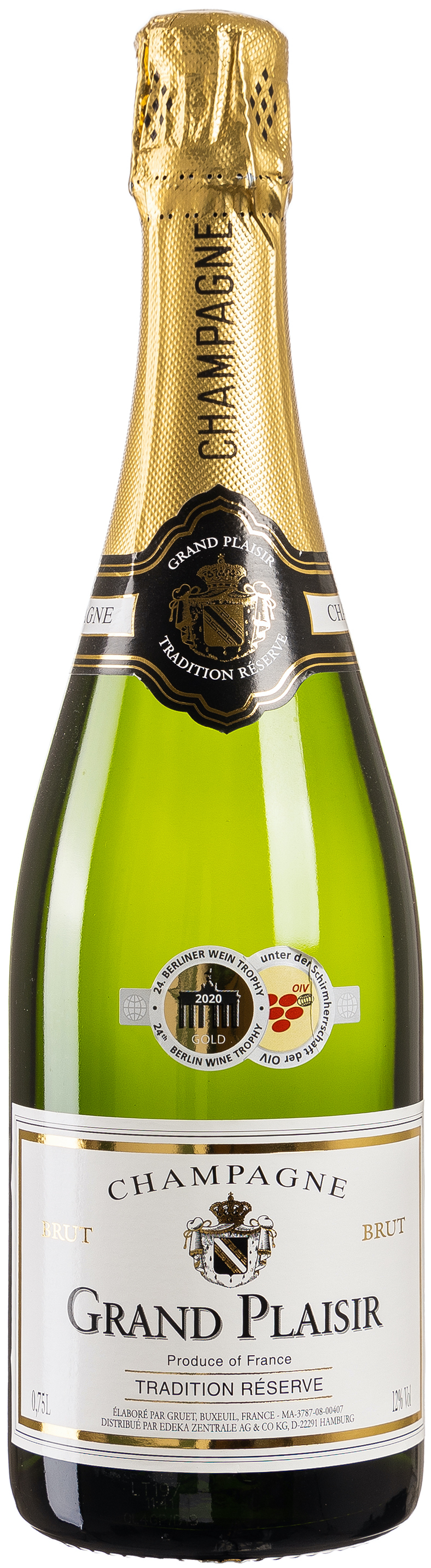 Grand Plaisir Champagne 12% vol. 0,75L