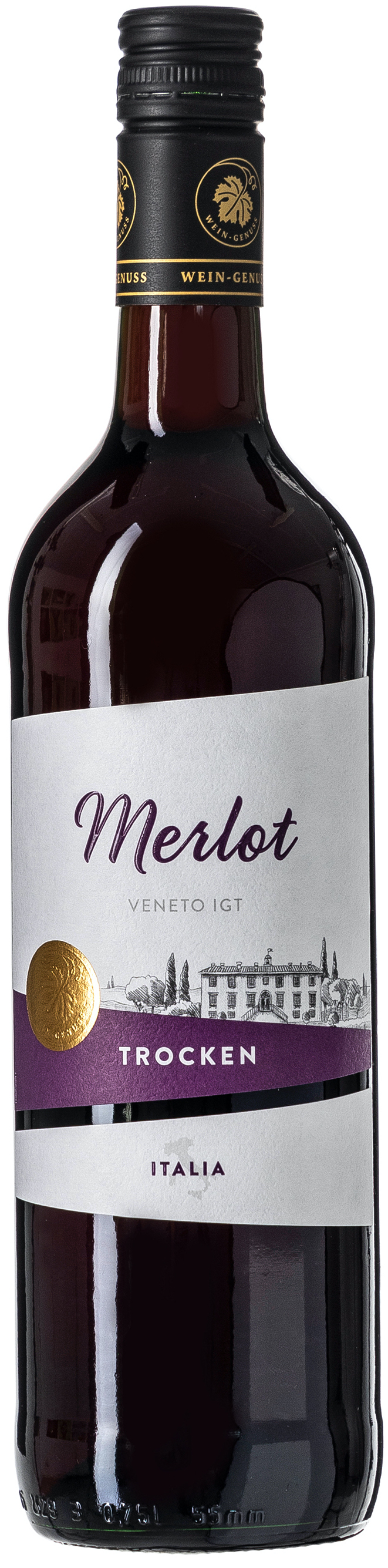 Wein-Genuss Merlot trocken 11,5% vol. 0,75L