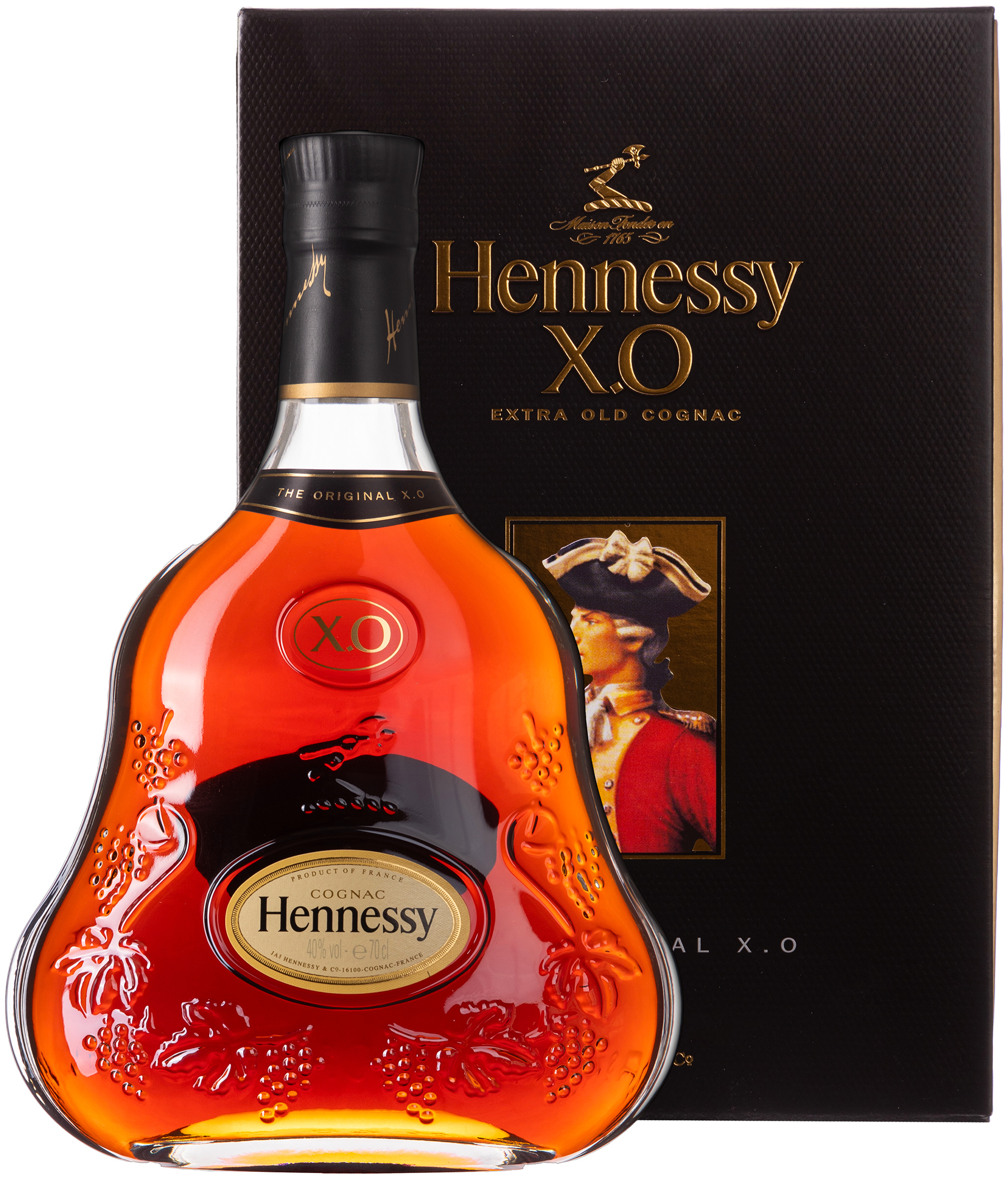 0,7 40 Hennessy Cognac Old Extra % l X.O