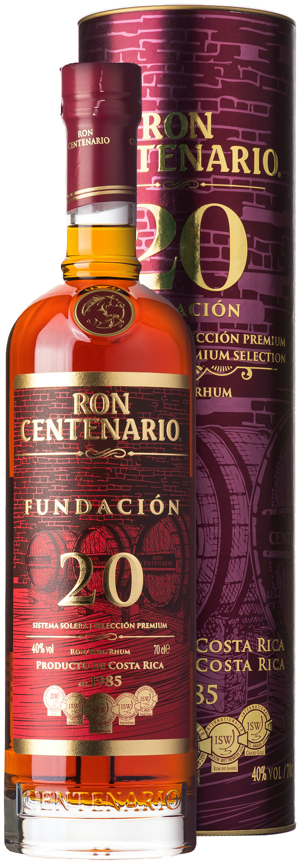 Ron Centenario Fundacion 20 Jahre 40% vol. 0,7L