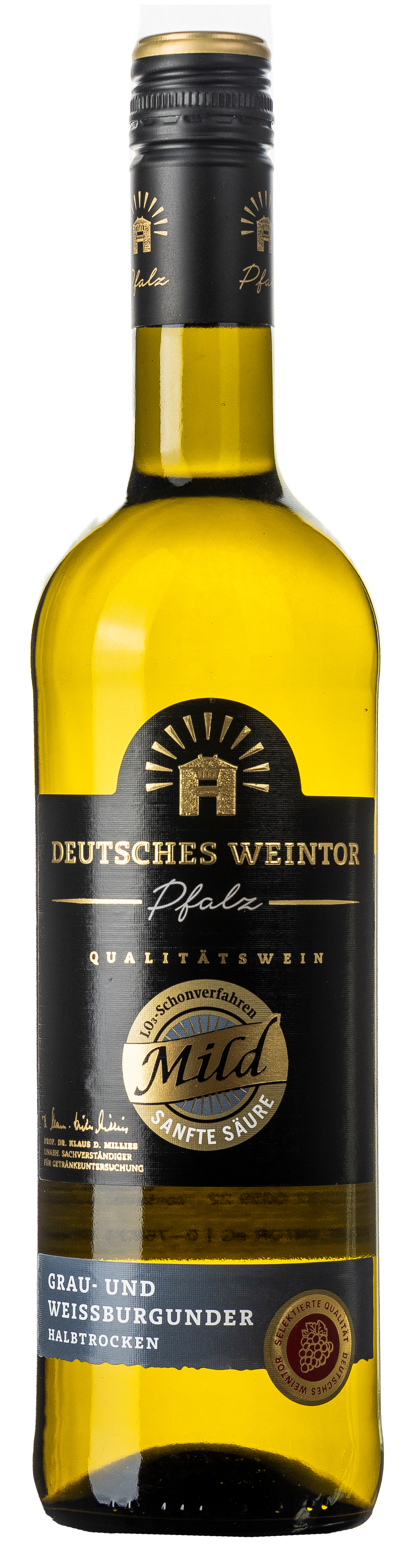 Deutsches Weintor Grau- 0,75L & halbtrocken 12,5% vol. Weißburgunder Mild