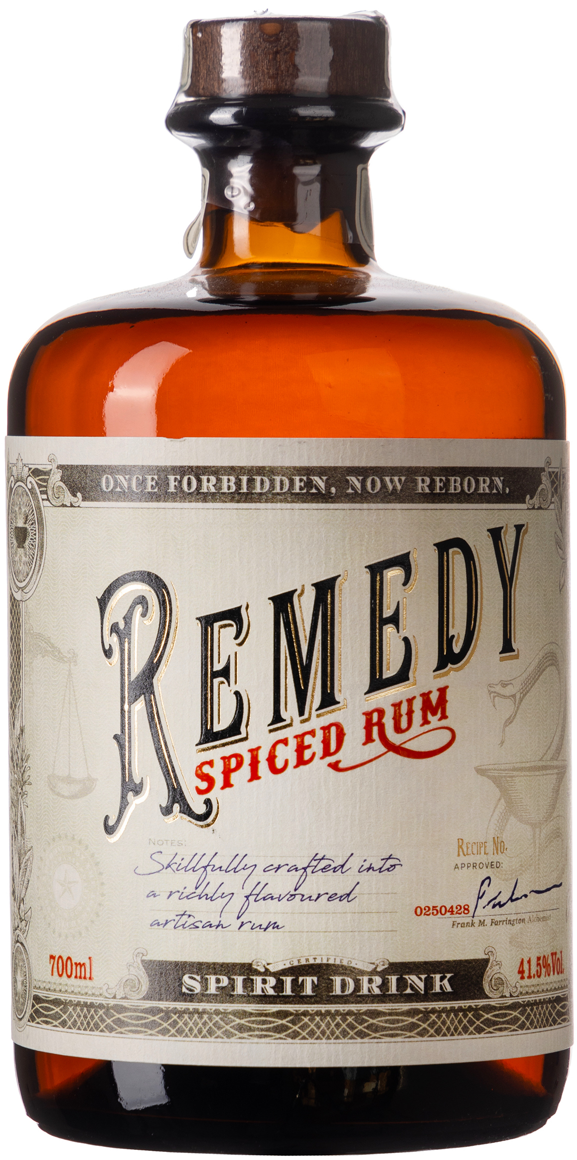 Remedy Spiced Rum 41,5% vol. 0,7L