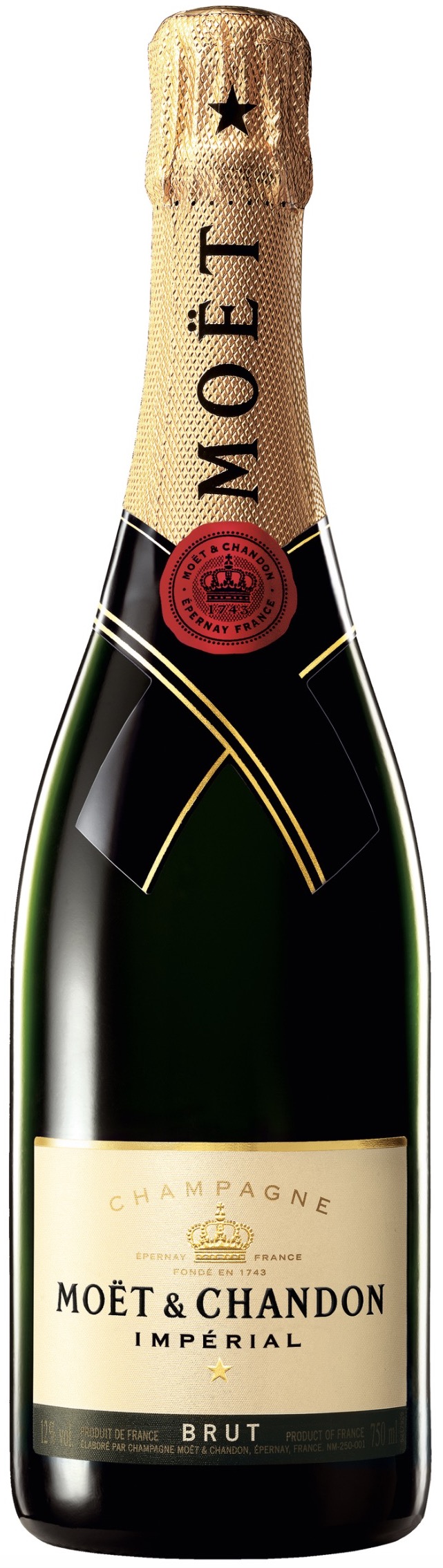 Moet & Chandon Champagne Brut Impérial 12% vol. 0,75L 