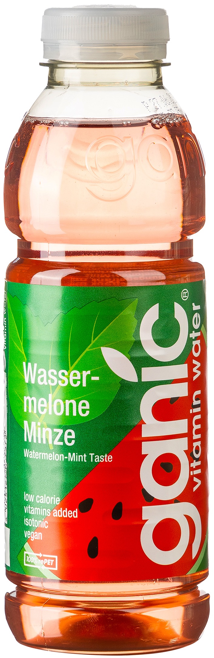 Ganic Vitamin Water Wassermelone Minze 0,5L EINWEG