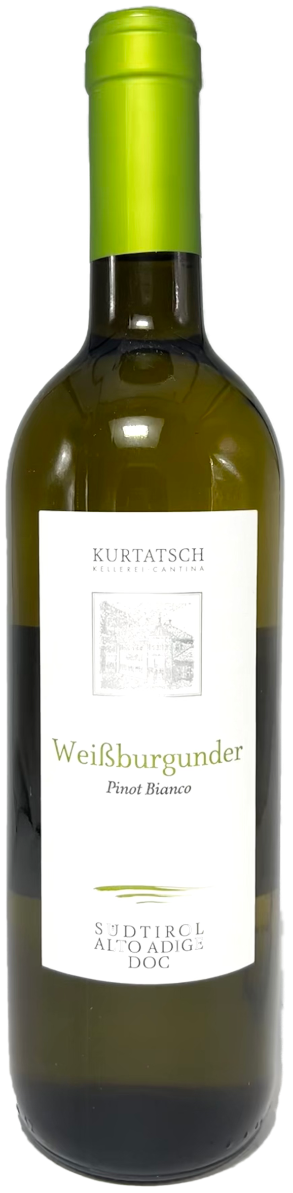 Südtirol Weissburgunder Pinot Bianco trocken Kurtatsch 13% vol. 0,75L
