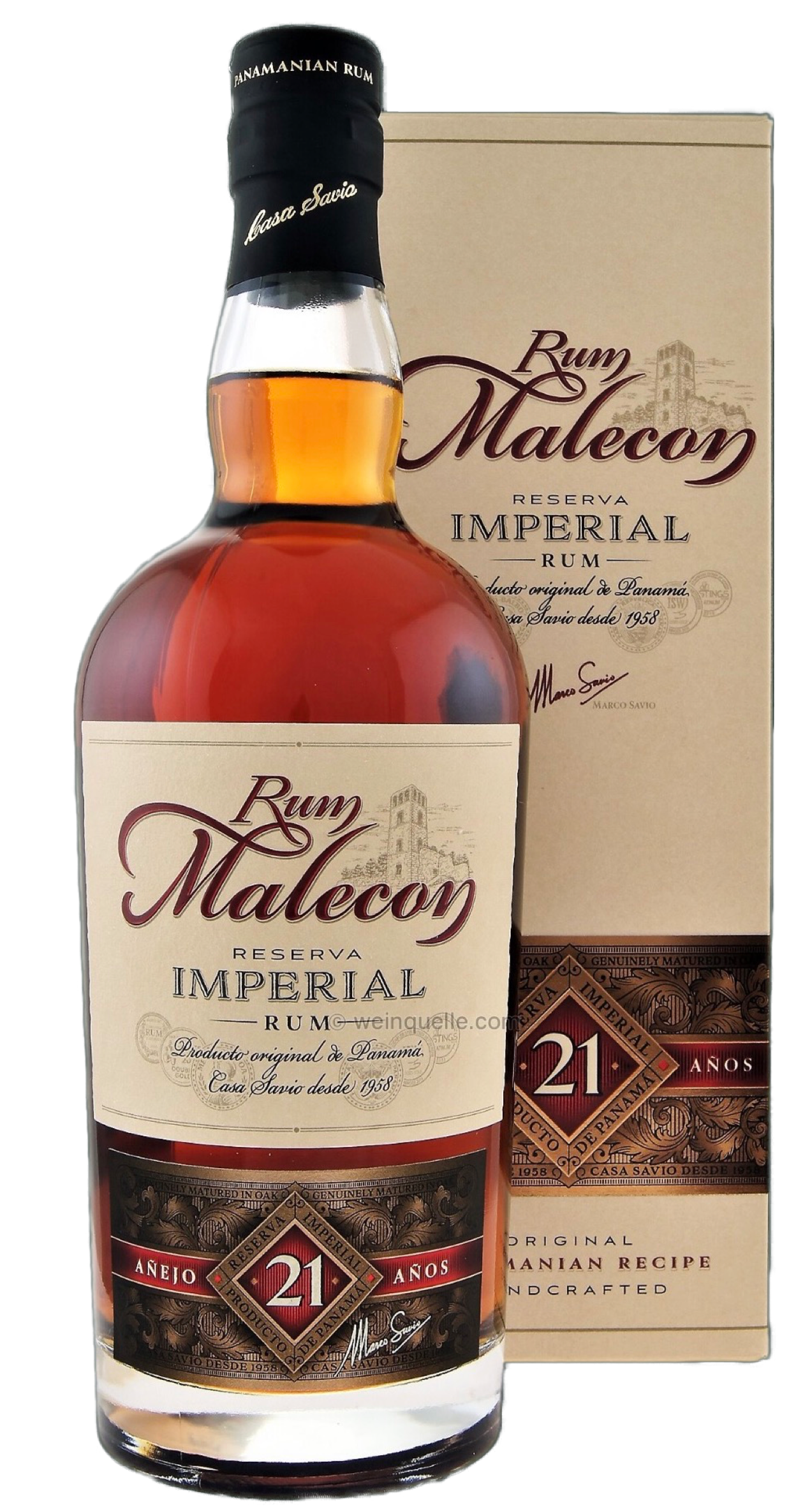 Malecon Reserva Imperial Rum 21 Jahre 40%vol. 0,7l