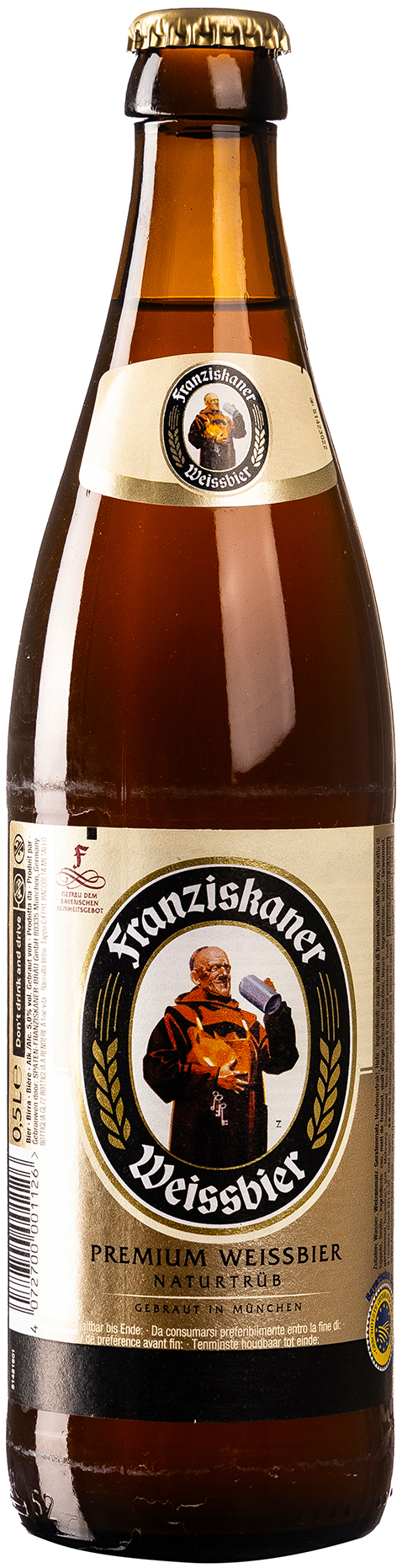 Franziskaner Weißbier Hell 0,5L MEHRWEG