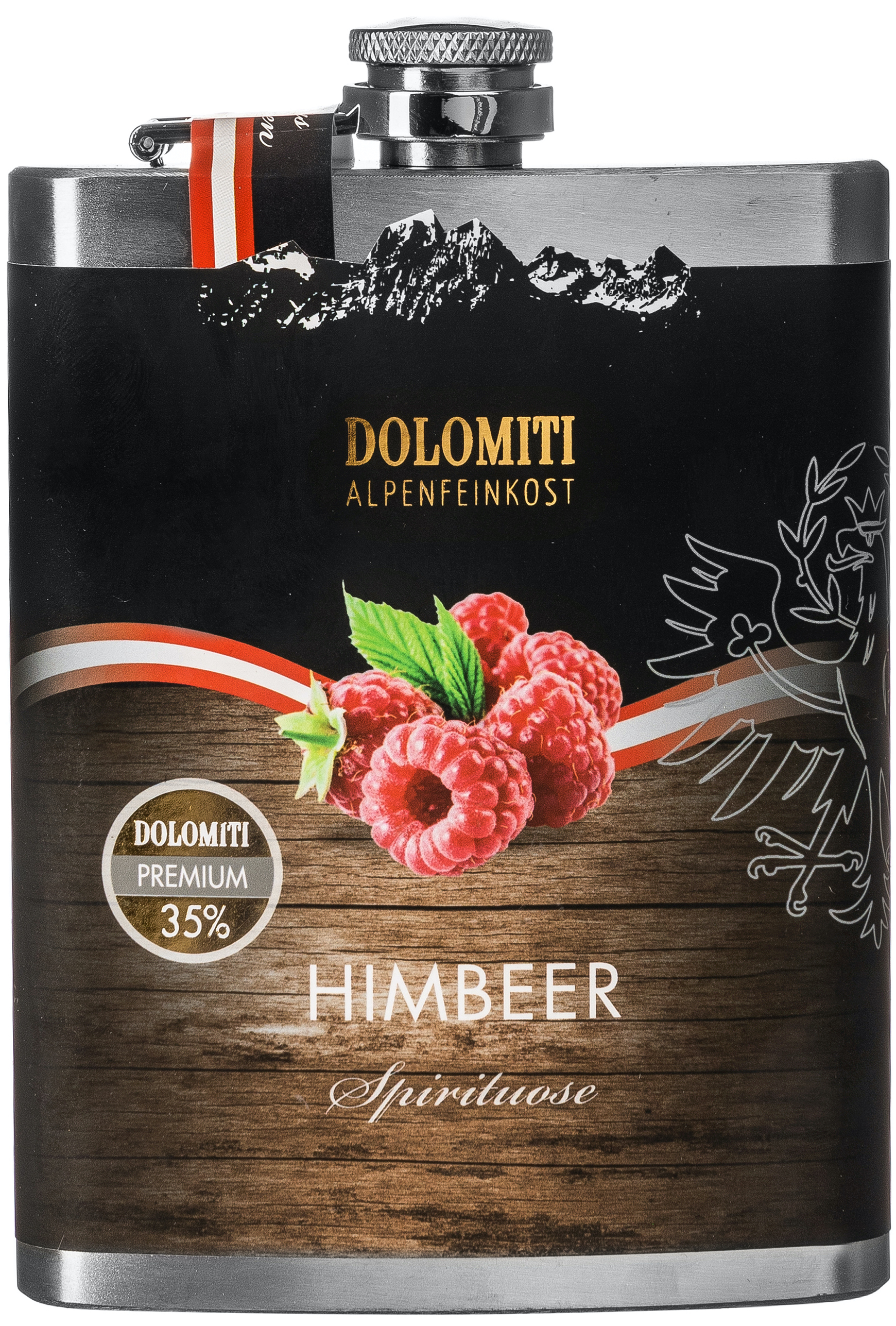 Dolomiti Himbeere Flachmann 35% vol. 0,2L
