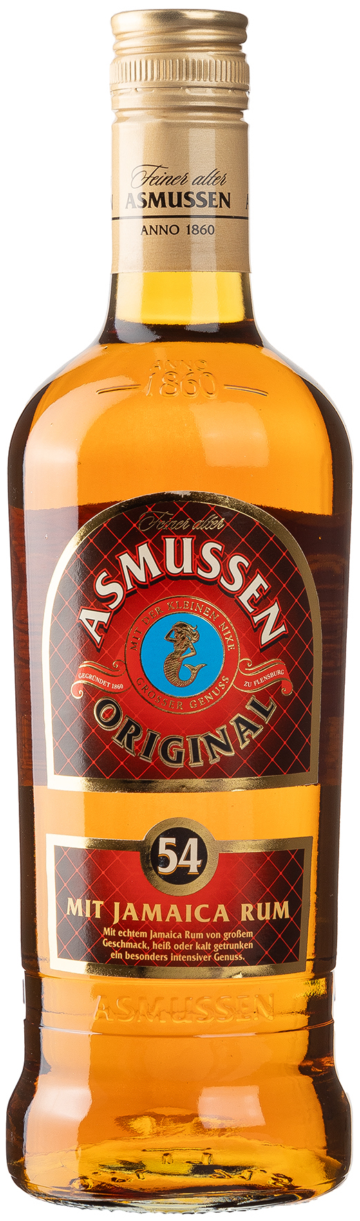 Feiner alter Asmussen Rum 54% vol. 0,7L