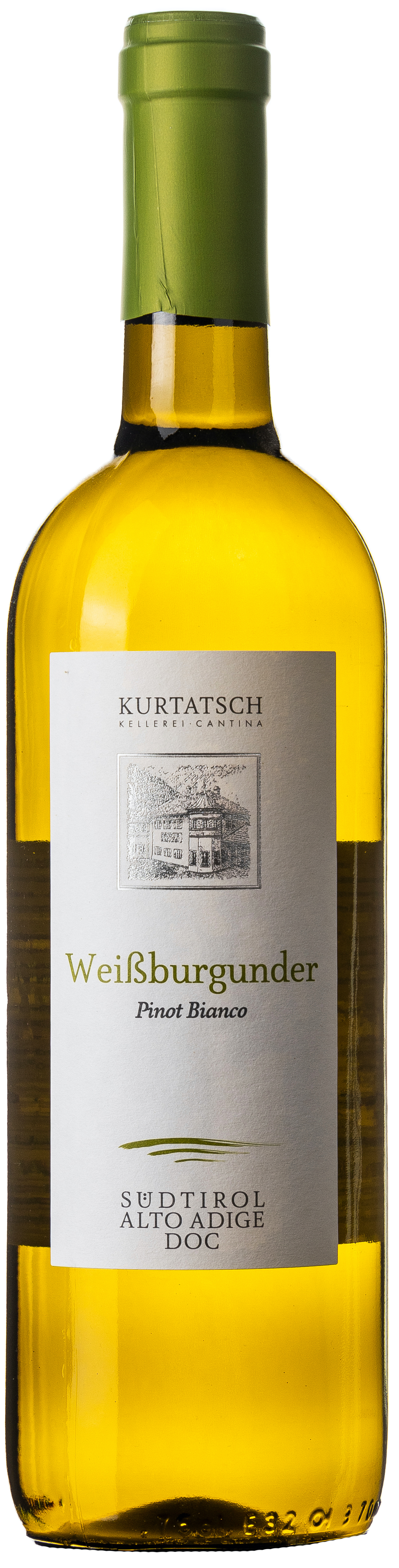 Südtirol Weissburgunder Pinot Bianco trocken Kurtatsch 13% vol. 0,75L