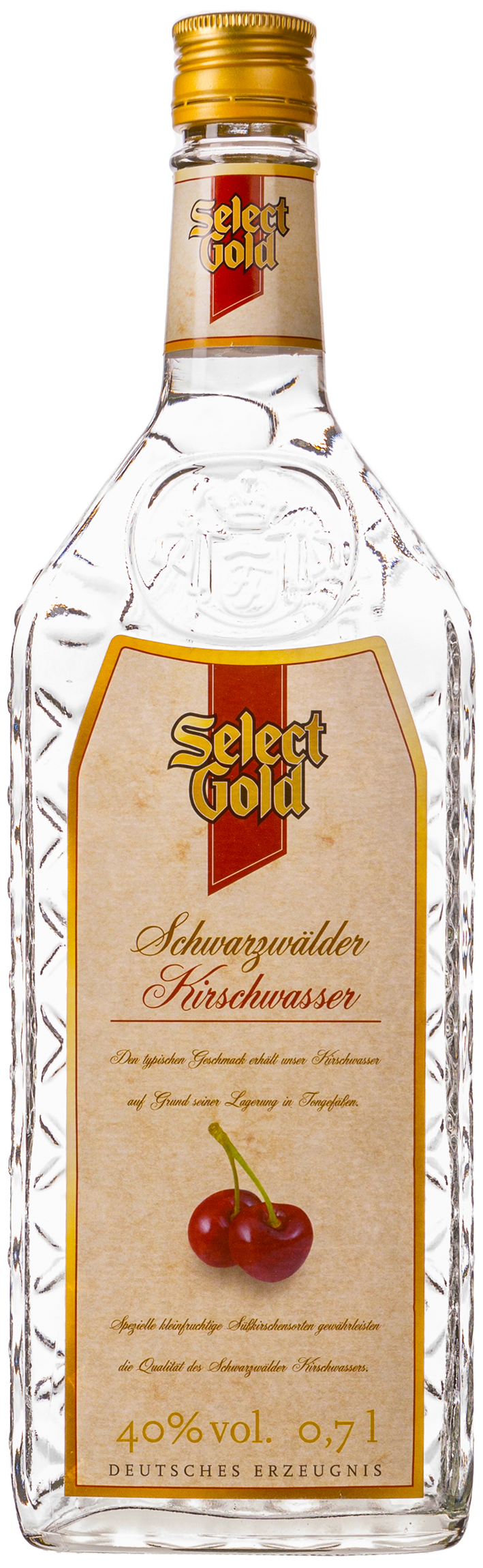 Select 0,7L 40% Schwarzwälder Kirschwasser Gold
