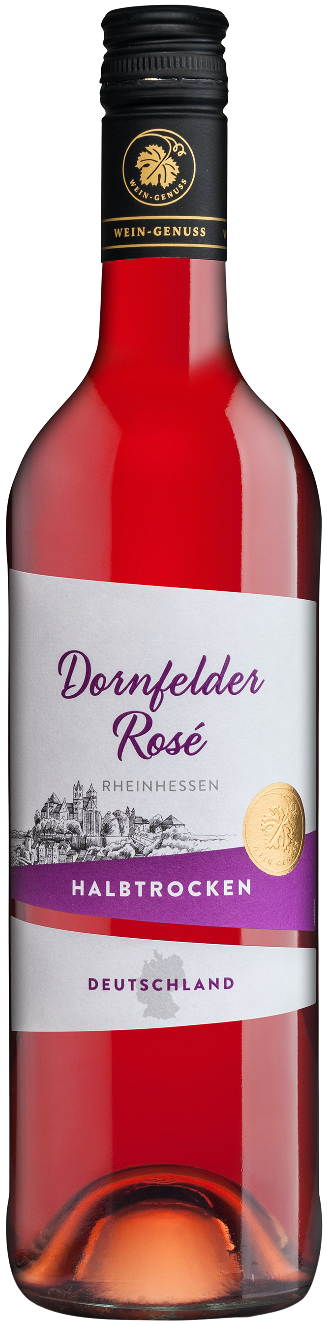 Wein-Genuss Dornfelder Rosé halbtrocken 11,5% vol. 0,75L