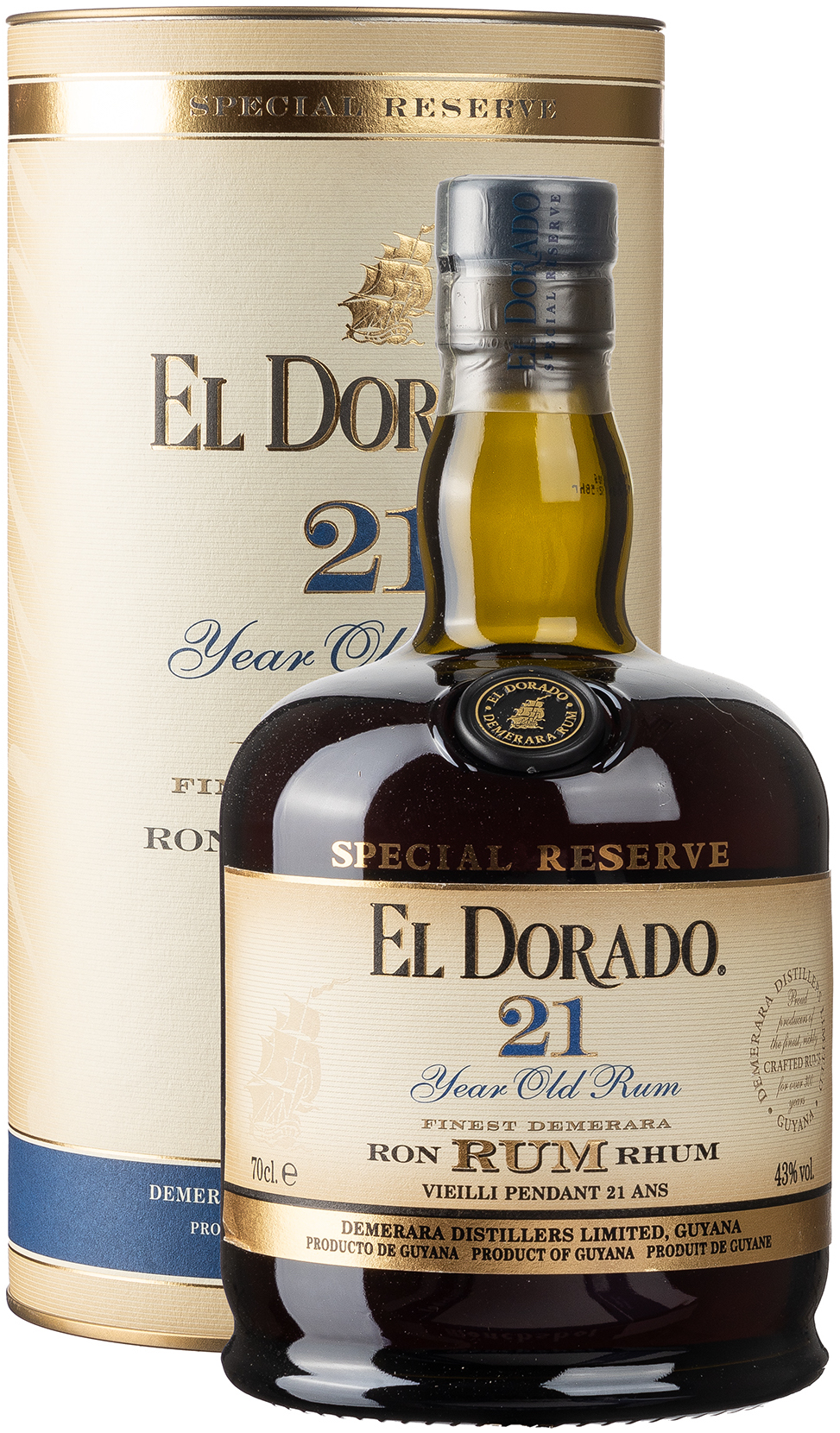 El Dorado Rum 21 Jahre 43% vol. 0,7L