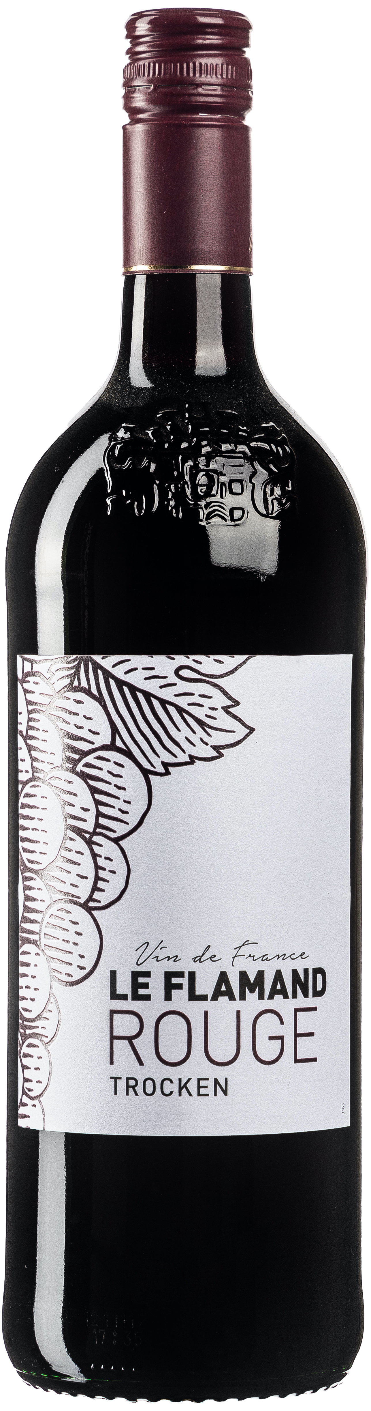 Le Flamand Rouge trocken Vin de France 12,5% vol. 1,0L