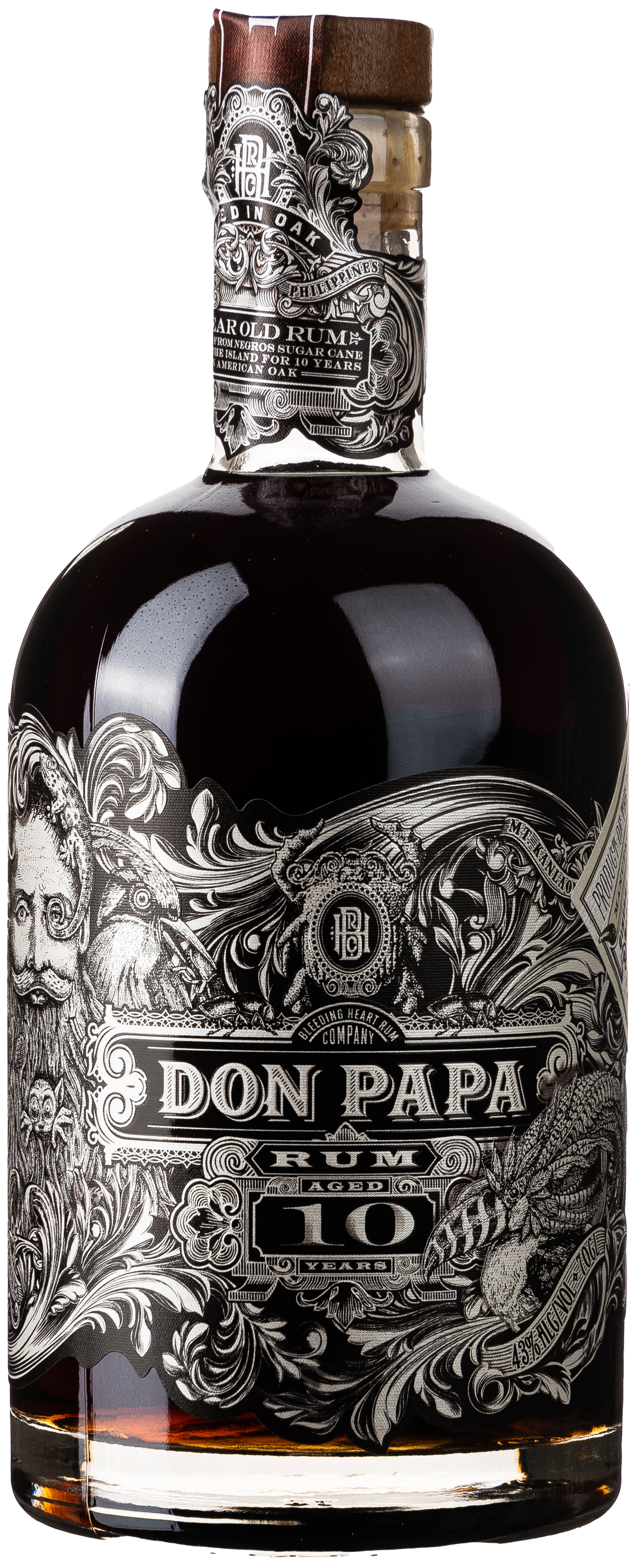 Don Papa Rum 10 Jahre 43% vol. 0,7L