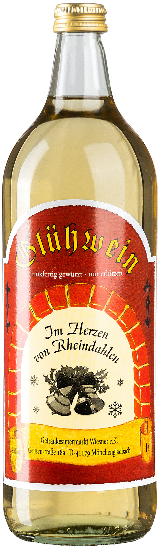 Glühwein aus Weißwein Im Herzen von Rheindahlen 9,5% vol. 1,0L