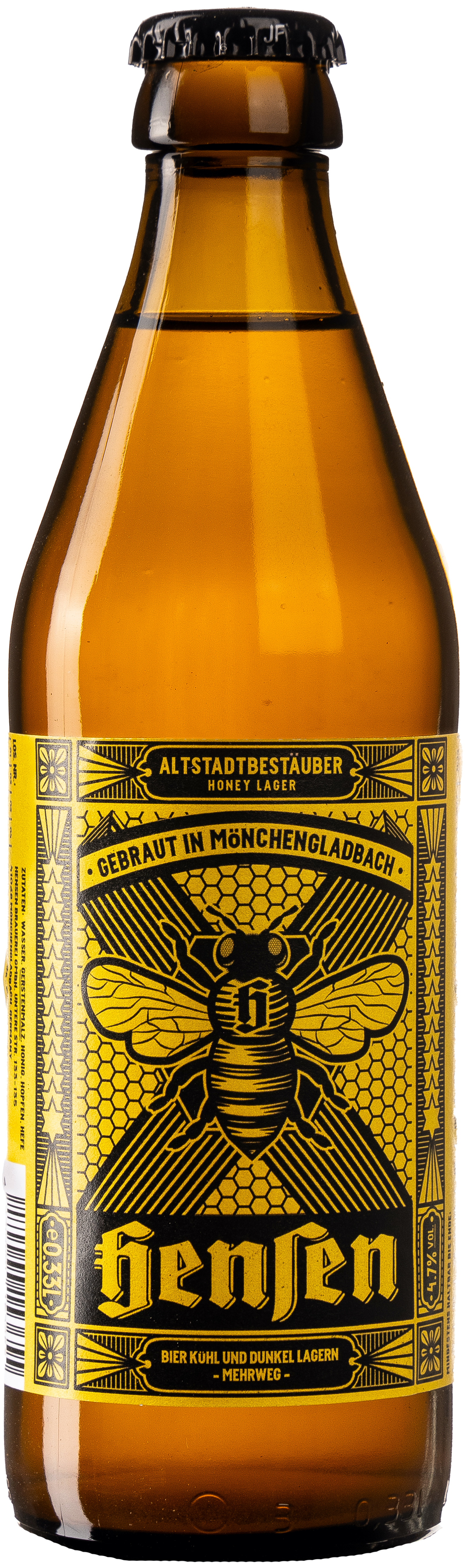 Hensen Altstadtbestäuber Honey Lager 0,33L MEHRWEG
